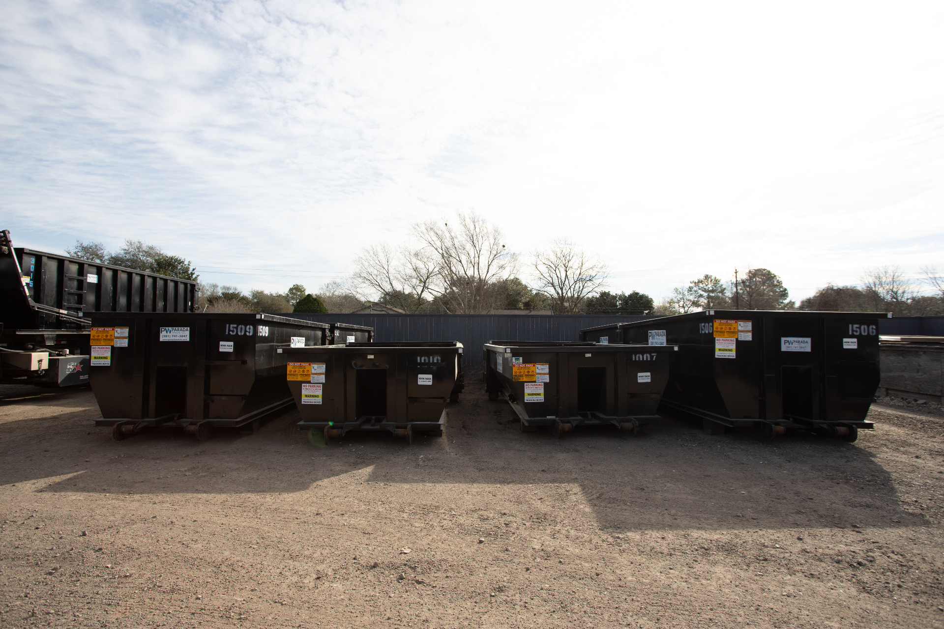 Dumpster rental fleet serving Houston TX